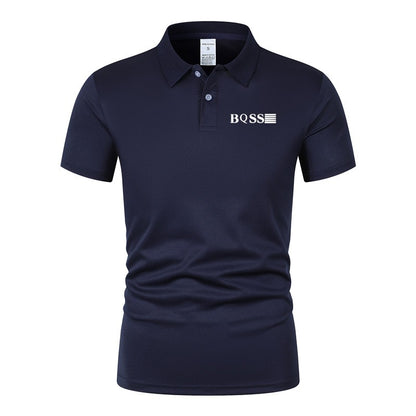 Men's Polo Shirt Printed Summer Collar Stripe Men's Short Sleeve Casual Breathable Lightweight Luxury Cool T-shirt