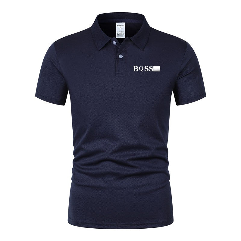 Men's Polo Shirt Printed Summer Collar Stripe Men's Short Sleeve Casual Breathable Lightweight Luxury Cool T-shirt