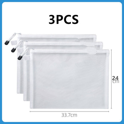 Toy storage bag Children's building blocks small toys special sorting bag bag transparent mesh gauze zipper mesh bag