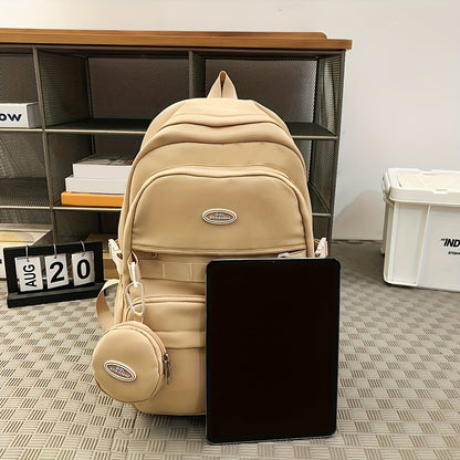 Simple Large Capacity Sports Travel Backpack Junior High School Leisure Backpack Tutorial Bag