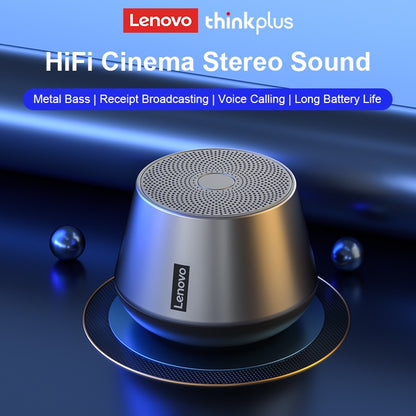 Caixa de Som Portátil Sem Fio Lenovo K3 Pro Bluetooth Mini Alto-falante Externo Coluna Sem Fio Som Surround de Música Estéreo 3D Baixo