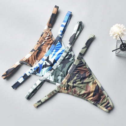Circyy Bikini Set Women Sexy Camouflage Swimsuit Two-Piece Thongs Backless Female Swimwear Bathing Summer 2025 Fashion Beachwear