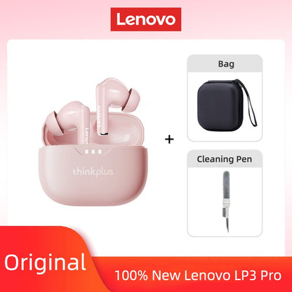 Fone de ouvido Lenovo original 2025, sem fio Bluetooth 5.3, fones de ouvido estéreo HiFi com cancelamento de ruído, fones de ouvido esportivos com controle de toque, novo presente
