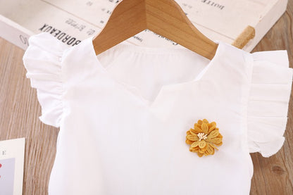 New Summer Fashion Baby Clothes Suit Children Girls Vest Shorts 2Pcs/Sets Toddler Clothing Infant Casual Costume Kids Tracksuits