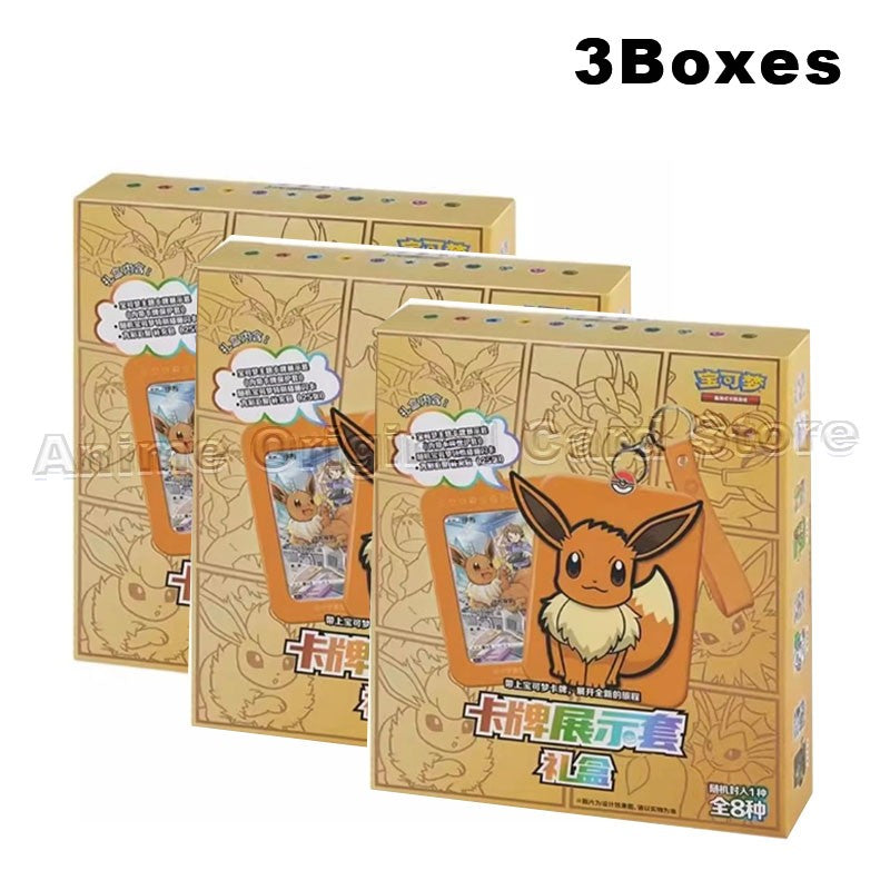 Simplified Chinese Version Genuine PTCG Pokémon Card Display Set Gift Box Second Round Collectible Card Game