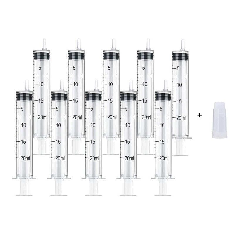 1/5/10/20 seringas de plástico para hidroponia, medição de perfume, enxágue, amostrador descartável, injetor, seringa de medição e injeção