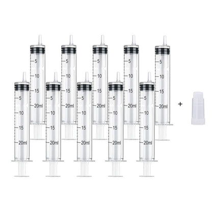 1/5/10/20 seringas de plástico para hidroponia, medição de perfume, enxágue, amostrador descartável, injetor, seringa de medição e injeção