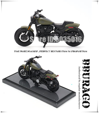 Maisto 1:18 Harley-Davidson Motorcycle 2022 Road King Fat Bob 114 Pan America 1250 Alloy Motorcycle Model Toy Car Collection