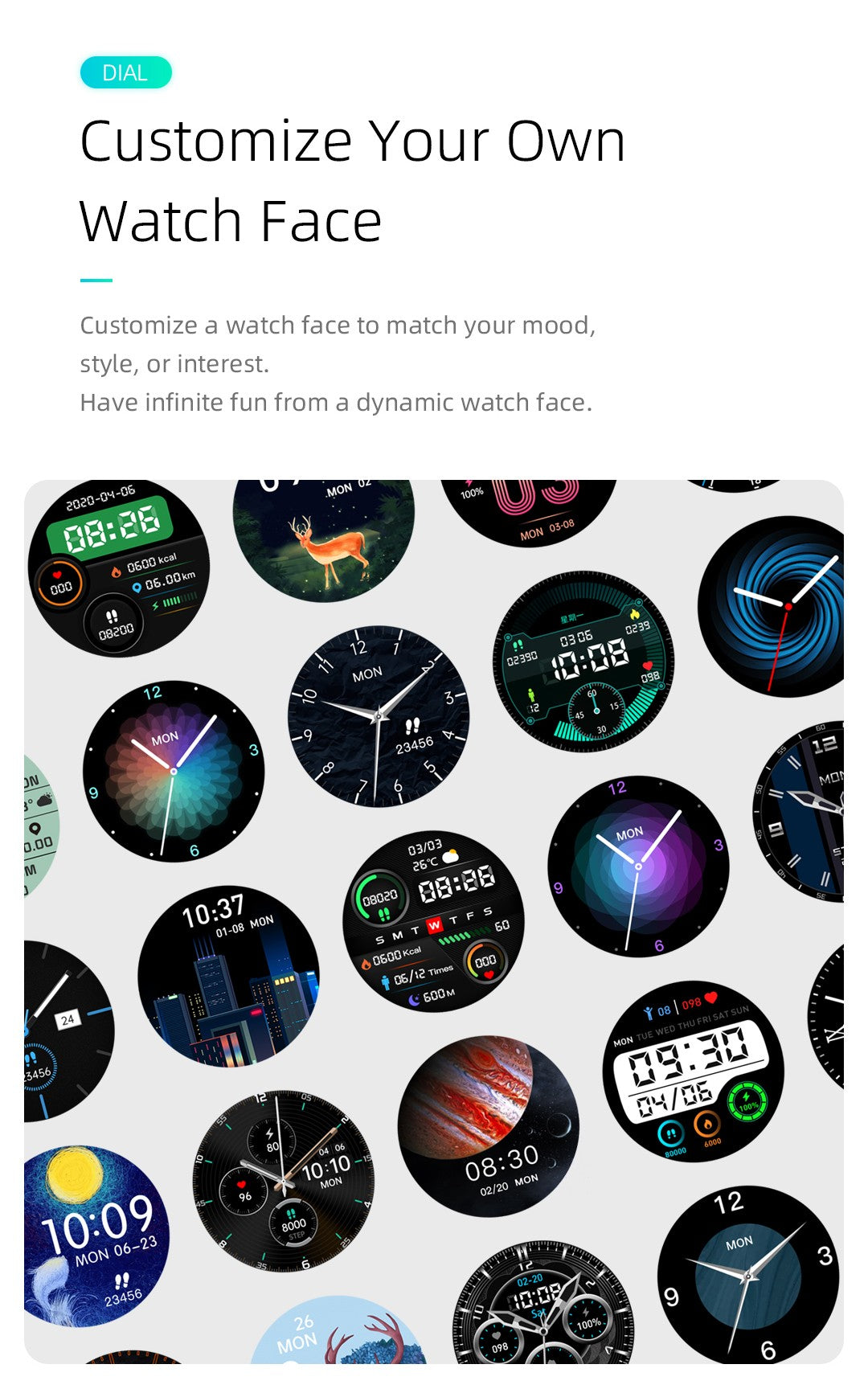 Mibro Lite Smartwatch Global Version 1.3Inch AMOLED HD Display IP68 Waterproof App Control Fitness Monitoring Bluetooth Watch
