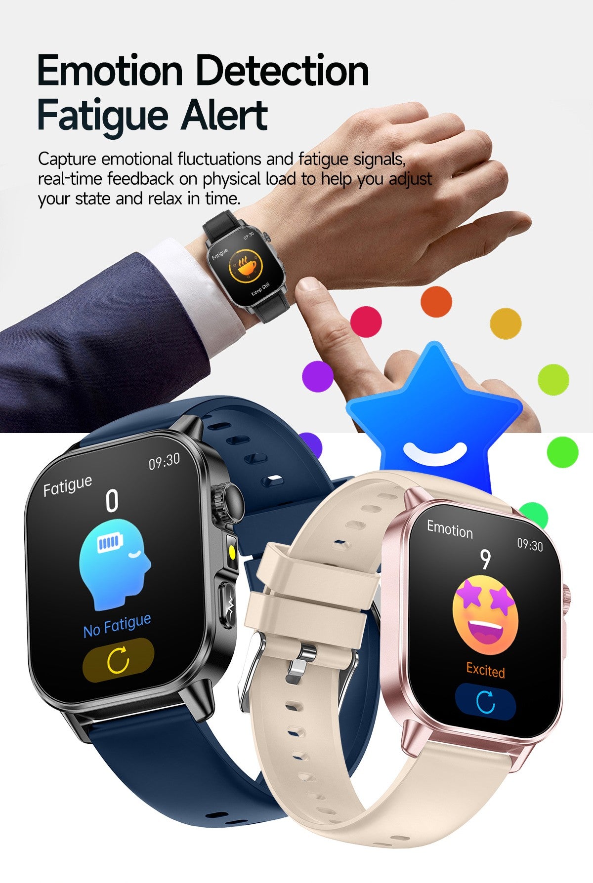 2026 New AI Health Diagnosis Smart Watch Body Analysis Uric Acid Blood lipids ECG+PPG Blood pressure call Smart watch Men Women