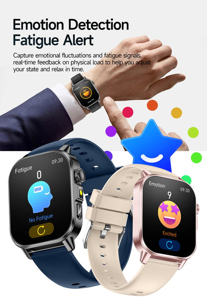 2026 New AI Health Diagnosis Smart Watch Body Analysis Uric Acid Blood lipids ECG+PPG Blood pressure call Smart watch Men Women