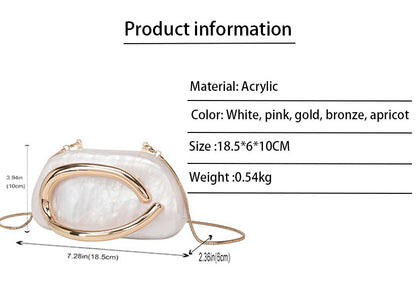 Fashion Women's Handbag Bride Metal Gold Women Luxury Evening Banquet Clutch Bag Shoulder Wedding Purse Party Crossbody Bag