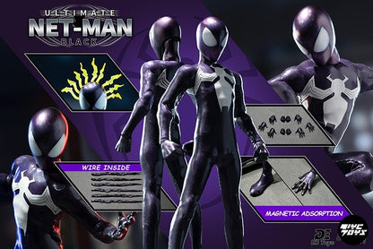 1/12 Scale Male Soldier Ultimate Netman Red /Black Spider Hero Full Set 6-inches Action Figure Model Doll Gifts Collecion