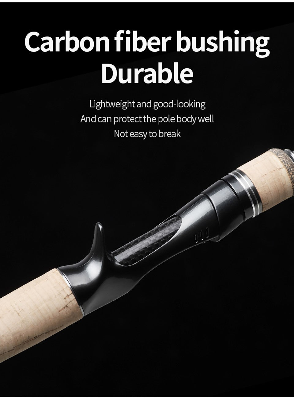 Vara de Pesca LINNHUE TS Fuji Guide Lure Rod 1.68-2.7m 2/3 Seções Fibra de Carbono Leve Vara de Spinning Vara de Baitcasting Haste de Presente Capa de Vara