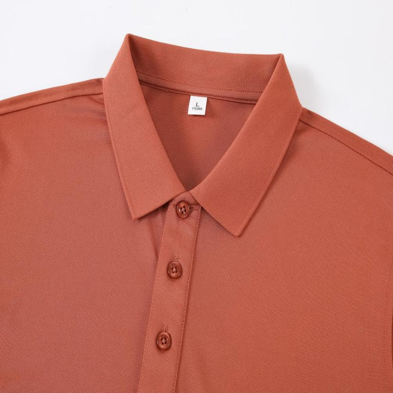 Solid color cotton breathable men's and women's polo shirts, T-shirts, printed logos, embroidered summer workwear, short sleeves