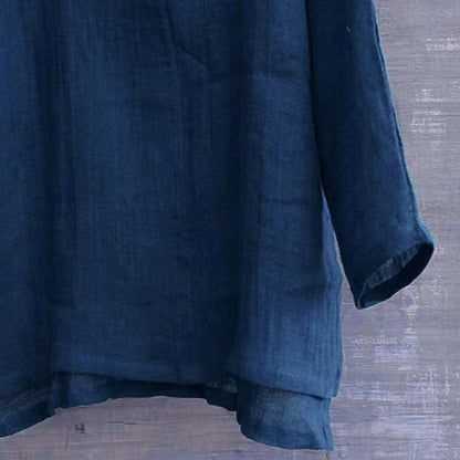 8 Colors!2023 New Linen Shirt Men Brief Breathable Comfy Solid Color Long Sleeve Loose Harajuku Casual Blouse Hawaiian Shirts