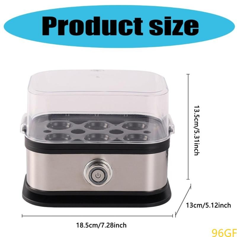 Space Saving Eggs Boiler 200W Automatic Cooker 6 Eggs Capacity Electric Steamer Multi Functional Kitchen Appliance