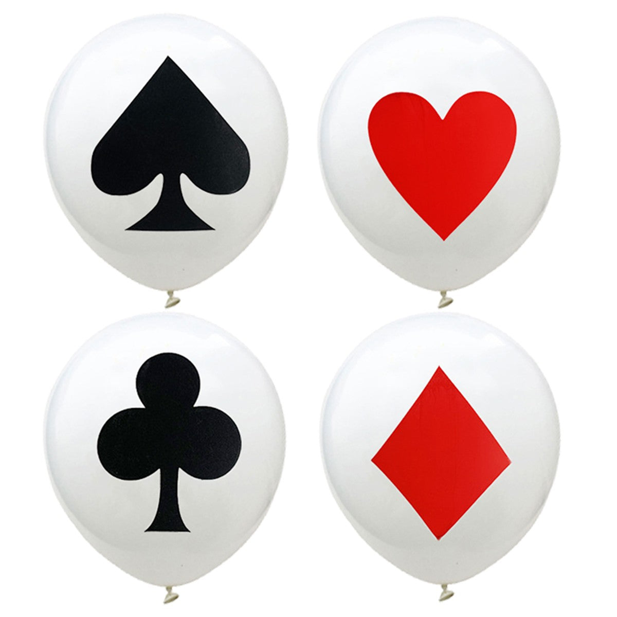 2/12PC 12/18Inch Poker Casino Latex balloon aluminum foil balloons Wedding Christmas Party Baby Shower Birthday Decoration