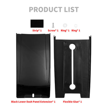 Extensão de Painel Inferior de Painel de Motocicleta Cromado Preto para Harley Softail Deluxe Springer Classic Night Train Injetada 00-2017