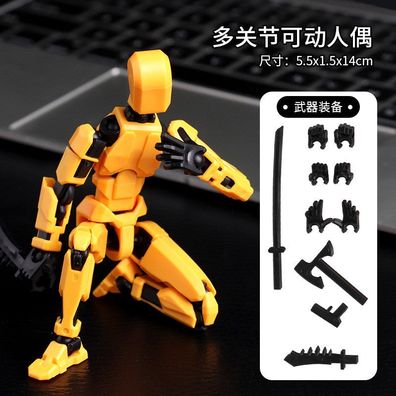 Titan Action Figure Robô Multifuncional Articulado com Múltiplas Juntas que se Transforma, Boneco Manequim Impresso em 3D, Brinquedo Ornamento para Crianças e Adultos, Presentes