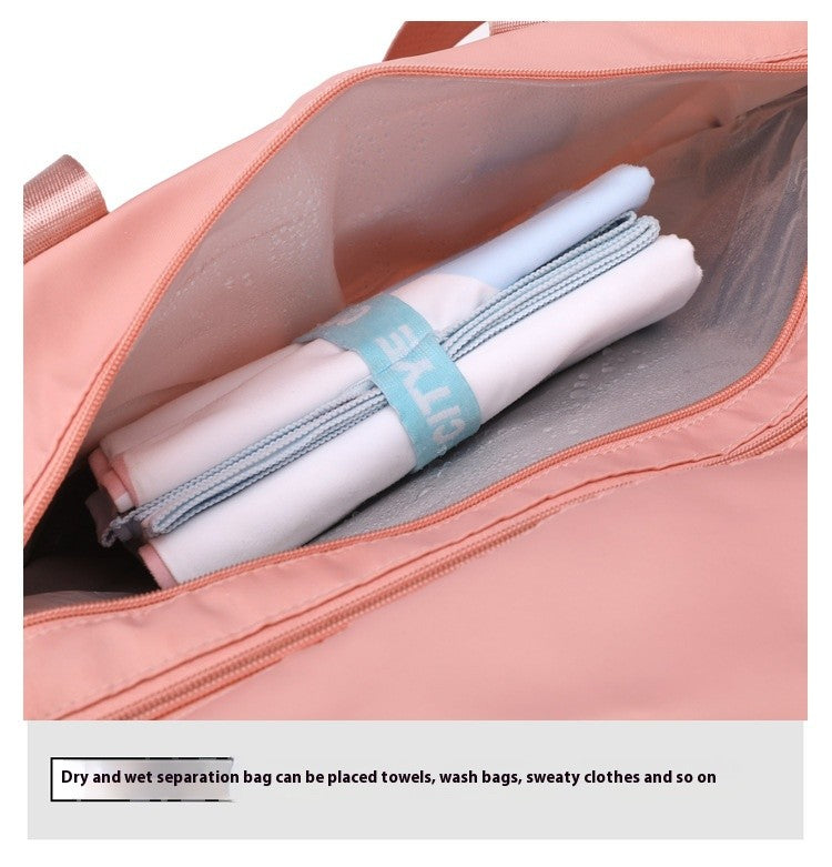 Multifunction Travel Bag Women Sports Gym Fitness Bags Dry and Wet Separation Swimming Shoulder Duffle Handbags Shoes Daypack