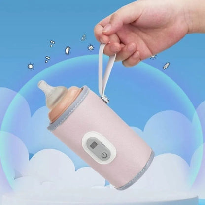 Digital Baby Bottle Warmer Type-C 5 Levels Milk Bottle Insulation Cover LED Display Heating Bottle Thermal Heater Newborn