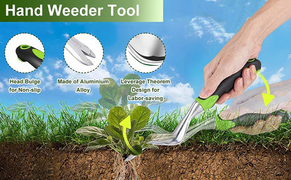 Hand Weeder Tool Weed Puller Tool for Garden Weeding Digger Tool with Ergonomic Handle for Weed Removal Farmland Transplantation