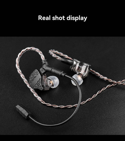 TRN RedChain Plus Gramr Gaming Earphone Upgrade Cable with Detachable Microphone 3.5mm 1.2M/2M Headphone TRN Official Store