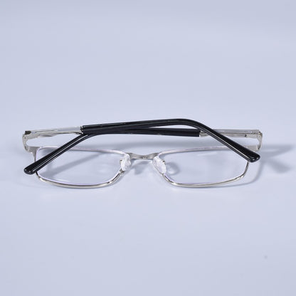 Anti Blue Light Men Reading Glasses Metal Full Frame Business Eyeglasses For Men Square Double Color Reading Eyewear +100+150