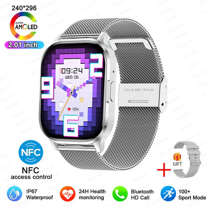 Smartwatch Ultrafino Masculino Feminino Tela Sempre Ativa Pulseira Esportiva Chamada Bluetooth Fashion Smartwatch Saúde Mostrador Personalizado