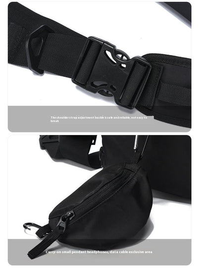 Causal Nylon Shoulder Man Bag Japanese Teenager School Laptop Sling Men's Bag Streetwear Travel Cross Bag Messenger Bags for Men