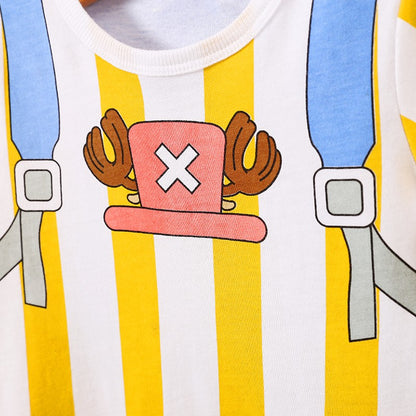 Baby Boys Cartoon Cosplay Outfit 0-18 Months Newborn Knitted 100% Cotton Short Sleeve Infant Clothes Toddler Onesie Costume Cool