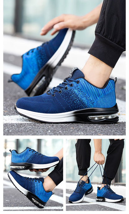 Steel Toe Puncture Resistant women Safety Shoes Breathable Comfortable Slip Resistant  Work Shoes Lightweight Tread Sneakers ?