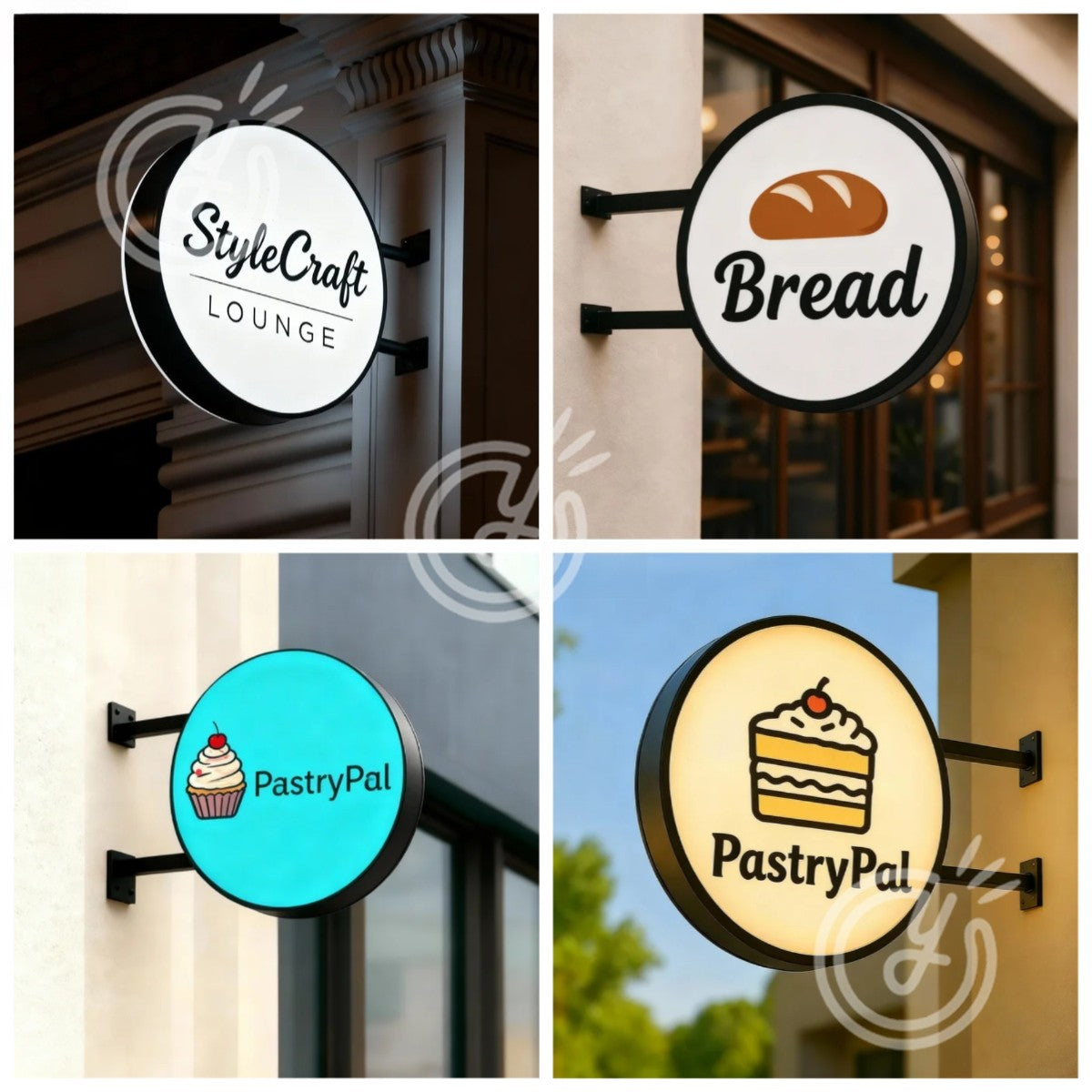 Custom Double Sided Coffee Sign LightBox Advertising LED Light Up Outdoor Business Signage Display Art Deco Wall Waterproof Logo