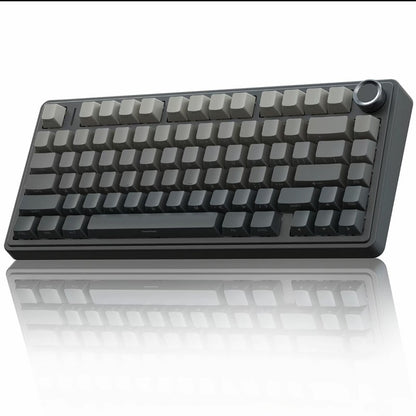 Teclado Mecânico Gamer AULA F75 RGB Layout 75% Gravação Lateral Gasket Mounted Personalizado 80 Teclas Keycaps PBT Teclado Sem Fio