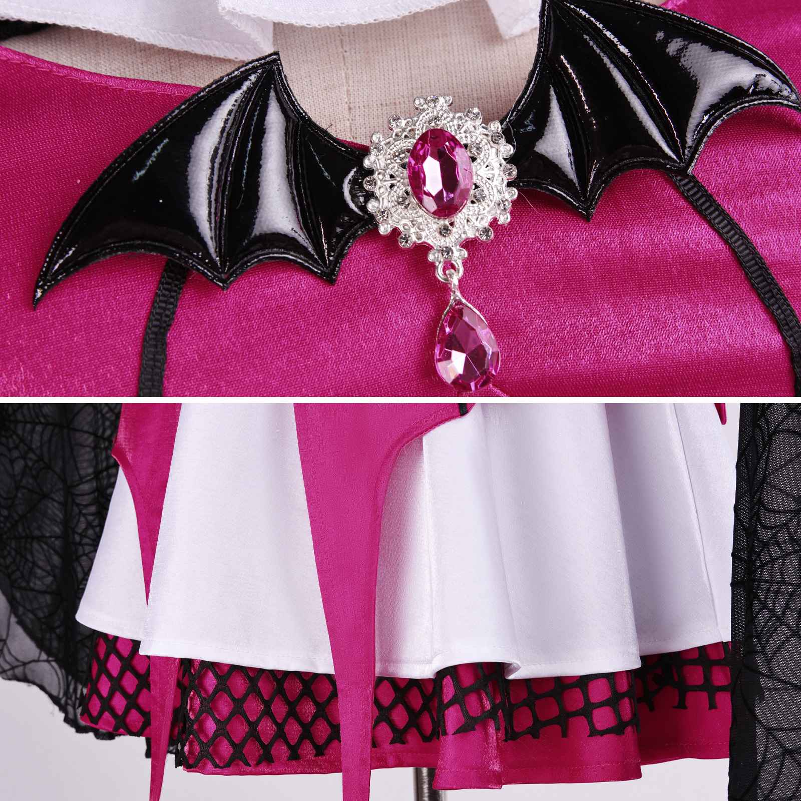 Draculaura Cosplay Costumes Anime Monster School Role Play Uniform Halloween Carnival Party Outfit For Women