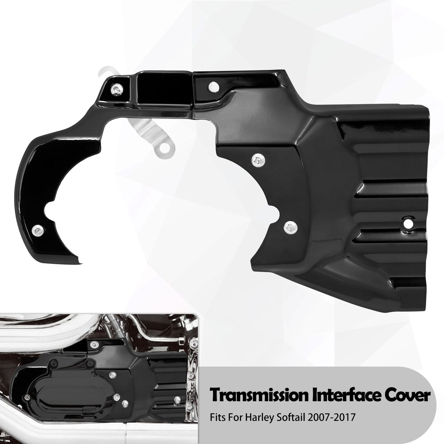 Engine Transmission Interface Cover For Harley Softail Fat Boy Deluxe Classic FLSTF 2007-2017 Standard Slim FXST FLS Motorcycle