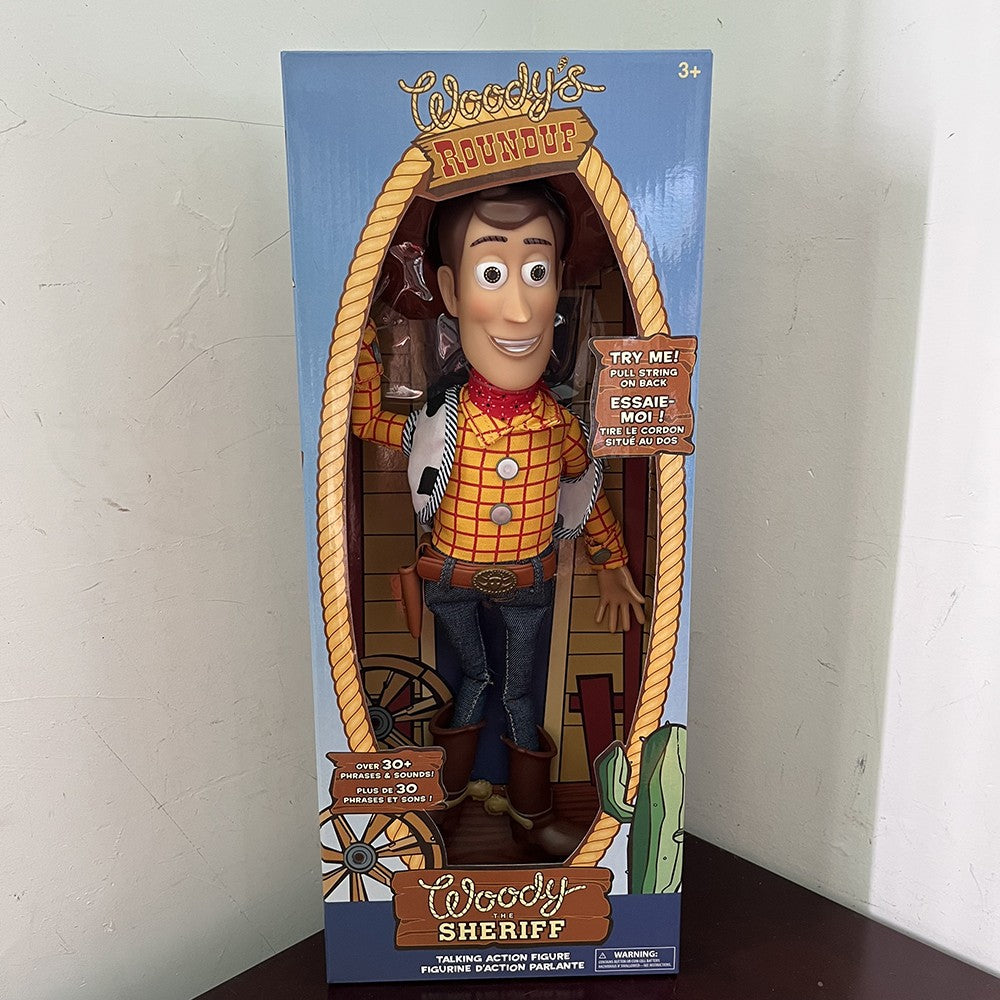 Toy Story 4 Woody e Jessie Articulados com Falas Canto Macio Fofo Anime Figura Decoração Modelo Presente de Aniversário Brinquedos