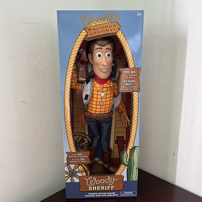 Toy Story 4 Woody e Jessie Articulados com Falas Canto Macio Fofo Anime Figura Decoração Modelo Presente de Aniversário Brinquedos