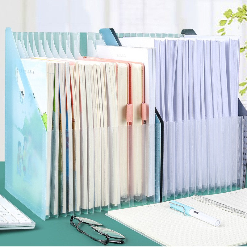 Organizador de mesa para documentos, pastas, papéis, suporte de armazenamento multicamadas, material de escritório e escolar, organizador de papel A4