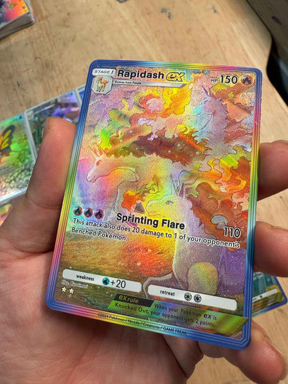 Diy Pokemon ptcg Bolso de Auto Controle Coleção de Cartas Colecionáveis ​​Assinatura Trading Flash Card Anime Desenho Animado Presente de Natal Diy