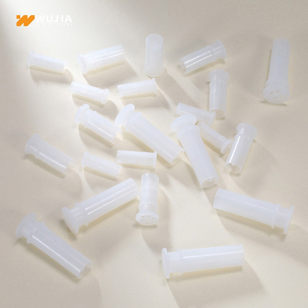 30/50/100 unidades de apito de plástico, palhetas para brinquedo barulhento, inserções para fazer barulho em sapatos, cachorro, gato, apitos para consertar acessórios de brinquedos de pelúcia para animais de estimação
