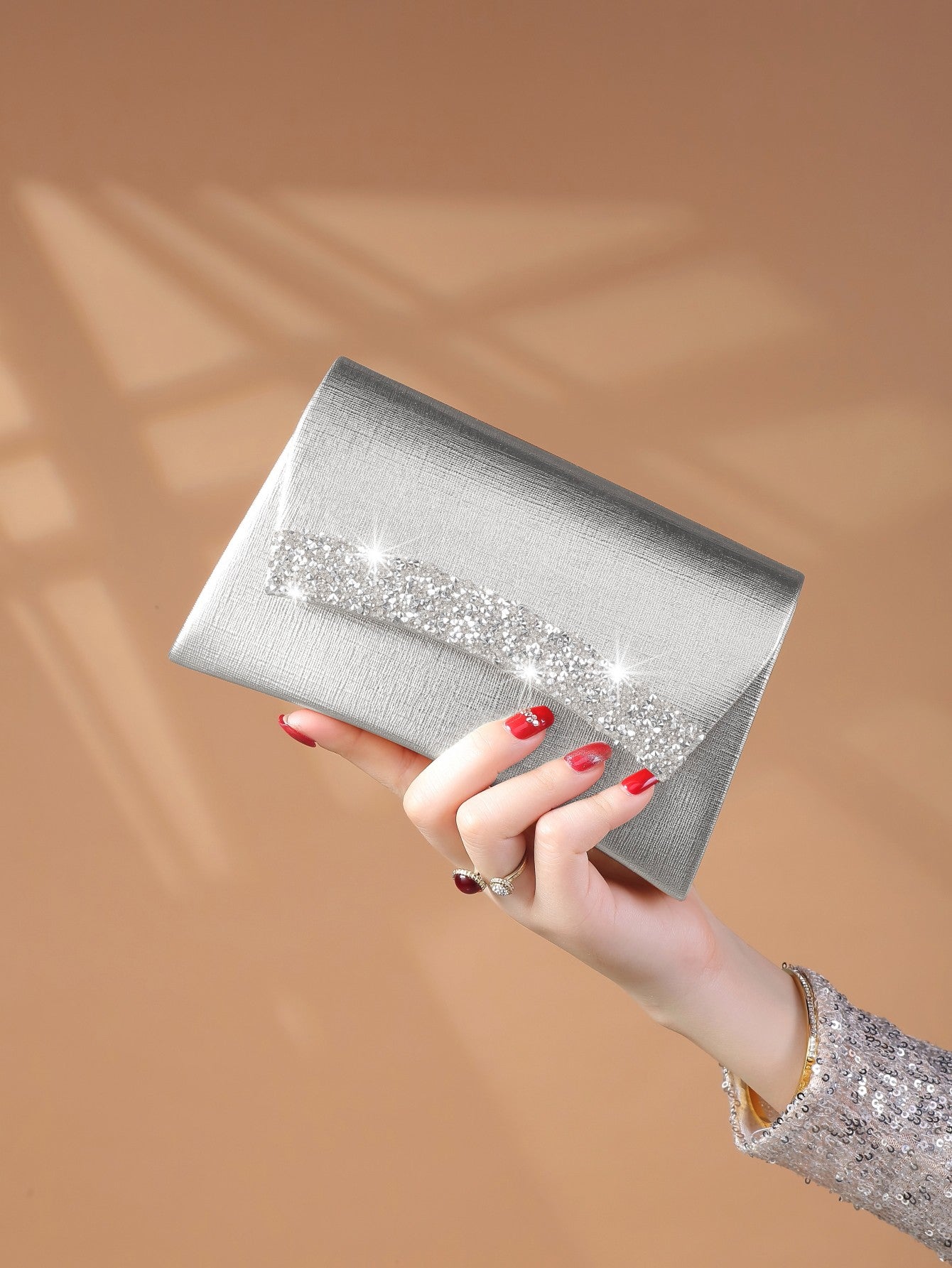 Glamorous, Elegant, Exquisite, Quiet Luxury Sequin, Stylish, Luxury, Shiny  Glitter Clutch Bag For Evening Party Evening Bag
