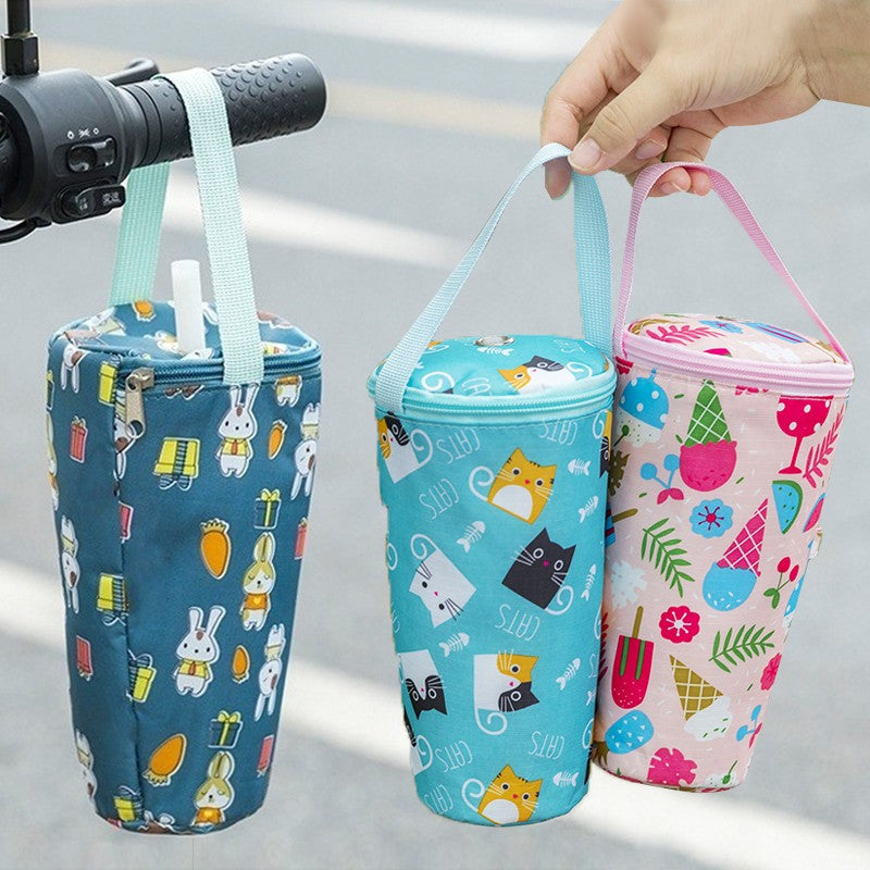Baby Milk Bottle Insulation Bags Cartoon Portable Waterproof Feeding Bottle Thermal Bag Milk Warmer Cooler Stroller Hang Bags
