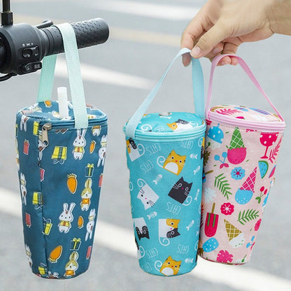 Baby Milk Bottle Insulation Bags Cartoon Portable Waterproof Feeding Bottle Thermal Bag Milk Warmer Cooler Stroller Hang Bags