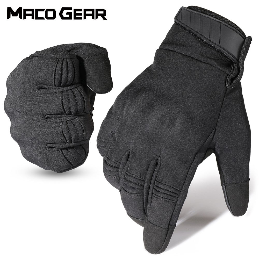 Luvas de Inverno Quentes para Motocicleta com Dedo Completo e Tela Sensível ao Toque para Motocross Ciclismo MTB à Prova de Vento Antiderrapante Equipamento de Proteção
