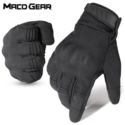 Luvas de Inverno Quentes para Motocicleta com Dedo Completo e Tela Sensível ao Toque para Motocross Ciclismo MTB à Prova de Vento Antiderrapante Equipamento de Proteção