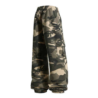 Men's Tactical Camouflage Overalls High-Quality Combat Pants Multi-Pocket Trousers Sports Training Casual Work Pants
