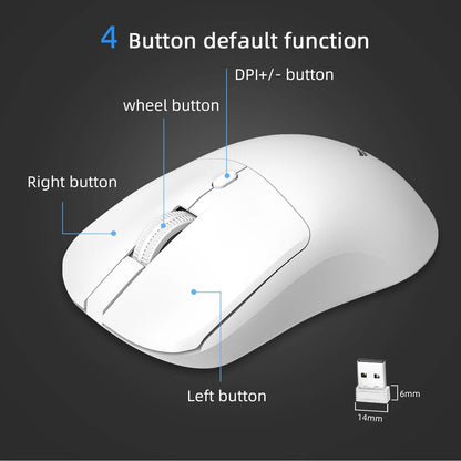 Mouse Sem Fio 2.4G Mouse Gamer Mouses Ergonômicos 800-1200-1600 DPI Mouse Recarregável Mouses de Escritório para PC Laptop Macbook Pro