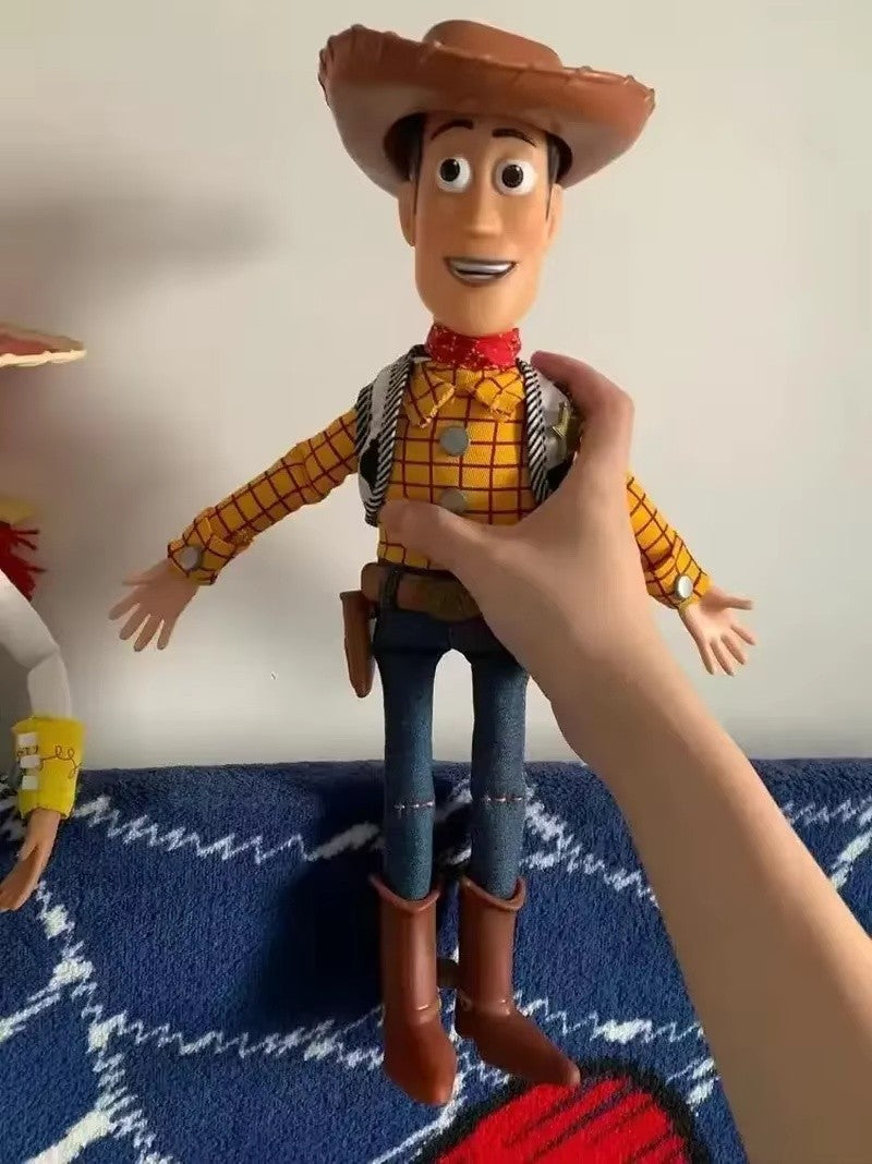 Anime Disney Toy Story 4 Falante Woody Buzz Jessie Rex Figuras de Ação Decoração de Anime Coleção de Brinquedos Colecionáveis Modelo para Presentes